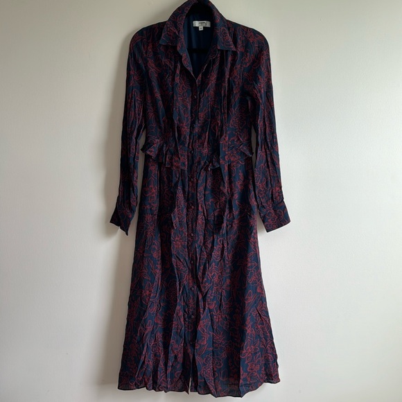 Jason Wu Collective Printed Shirt Dress - Size 4 - Picture 2 of 9